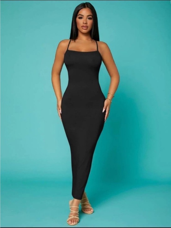 SHEIN Dresses & Skirts - Solid Black Maxi Dress